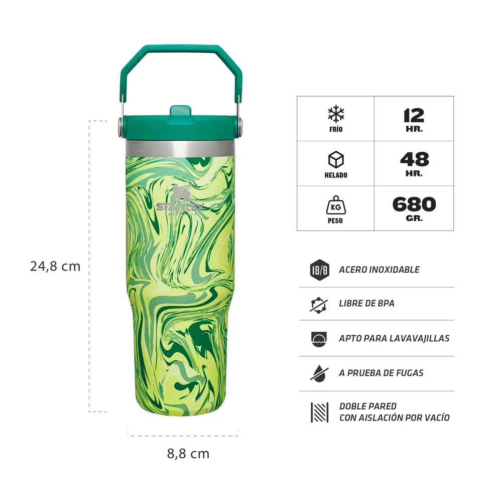 Stanley 30 oz IceFlow Pattern Flip Straw Tumbler - Tumb Shop